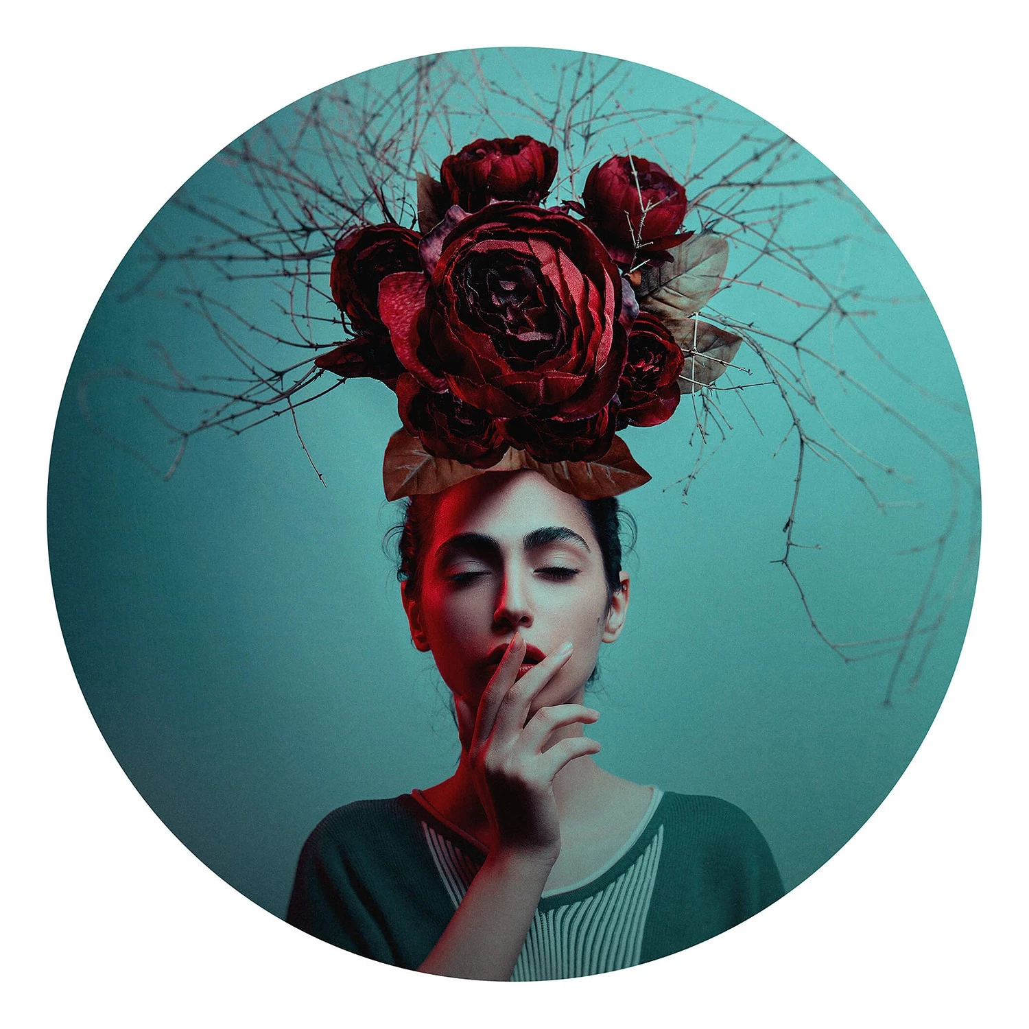 A.S. Création Papier peint Flowers in her Hair - Intissé - 1,4 x 1,4 cm