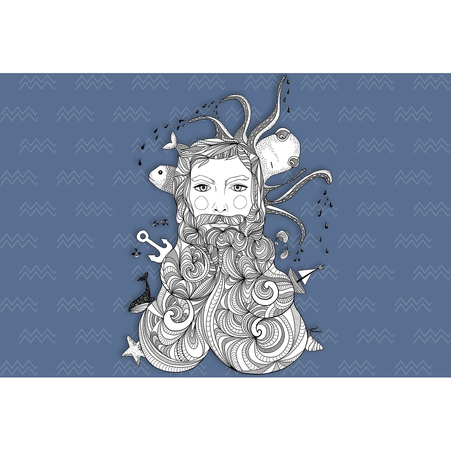 A.S. Création Papier peint Aquarius II - Non tissé mat