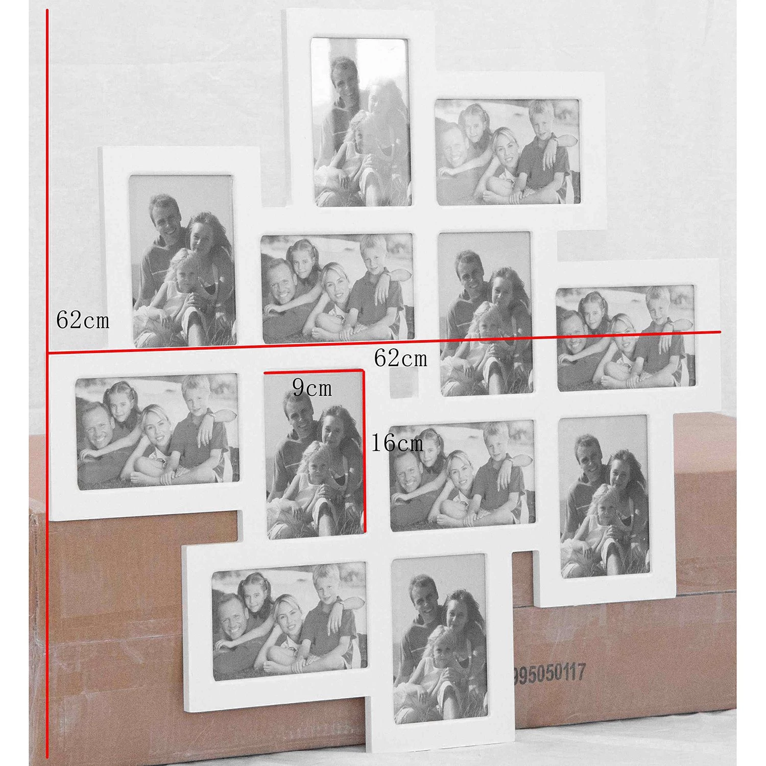 My Flair Cadre pour photos Liv- Paulownia partiel - Blanc – Image 2