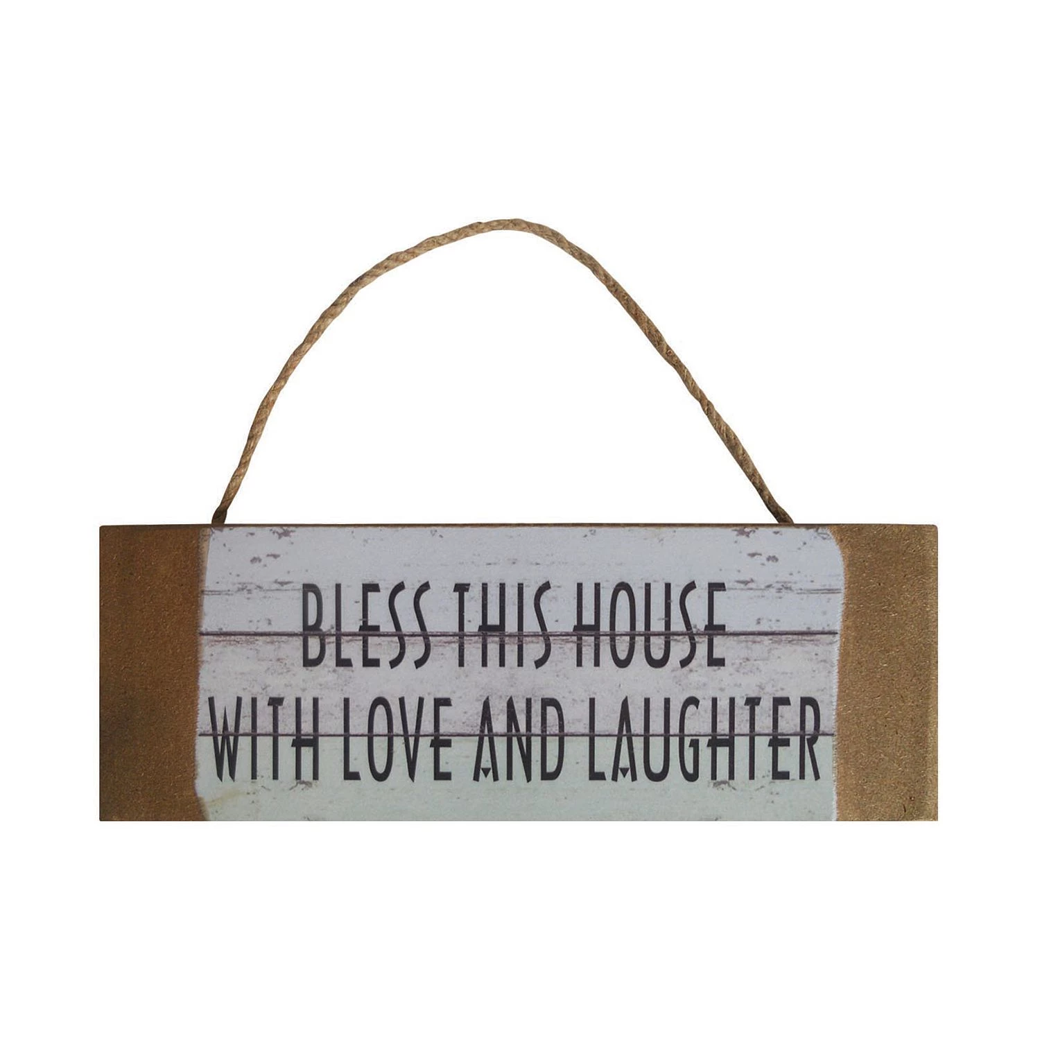 My Flair Écriteau Bless this House - Blanc