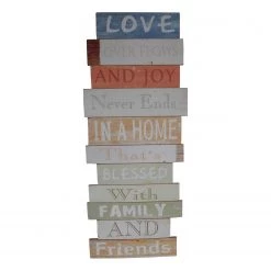 My Flair Écriteau Love & Joy - Blanc