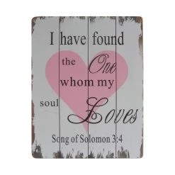 My Flair Écriteau Soul Loves - Blanc