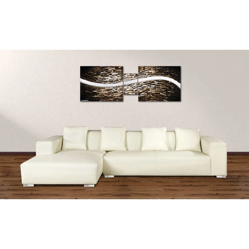 WandbilderXXL Le tableau mural Clear River - 100 % peint à la main - 180x60cm – Image 13