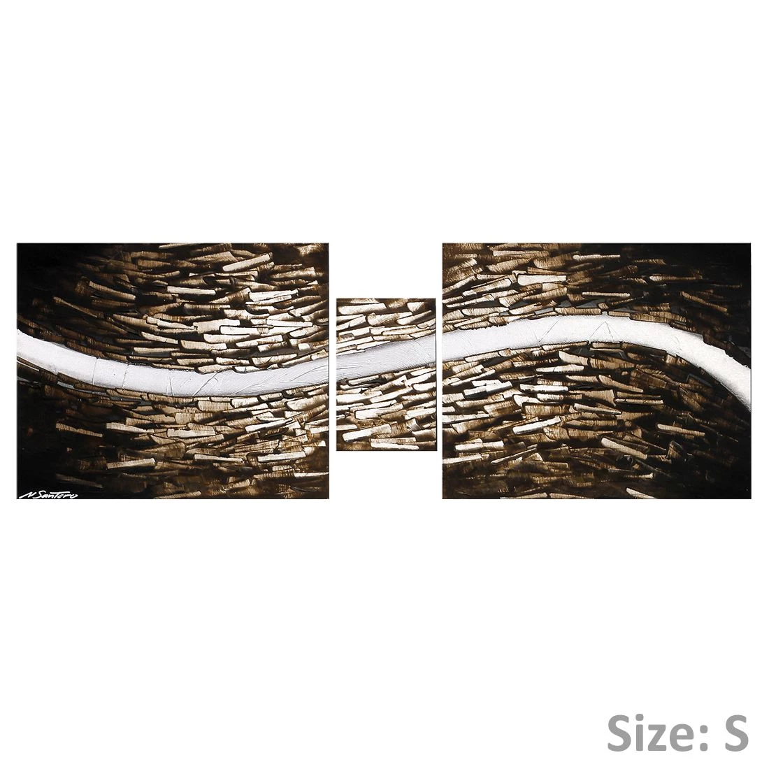 WandbilderXXL Le tableau mural Clear River - 100 % peint à la main - 180x60cm – Image 16