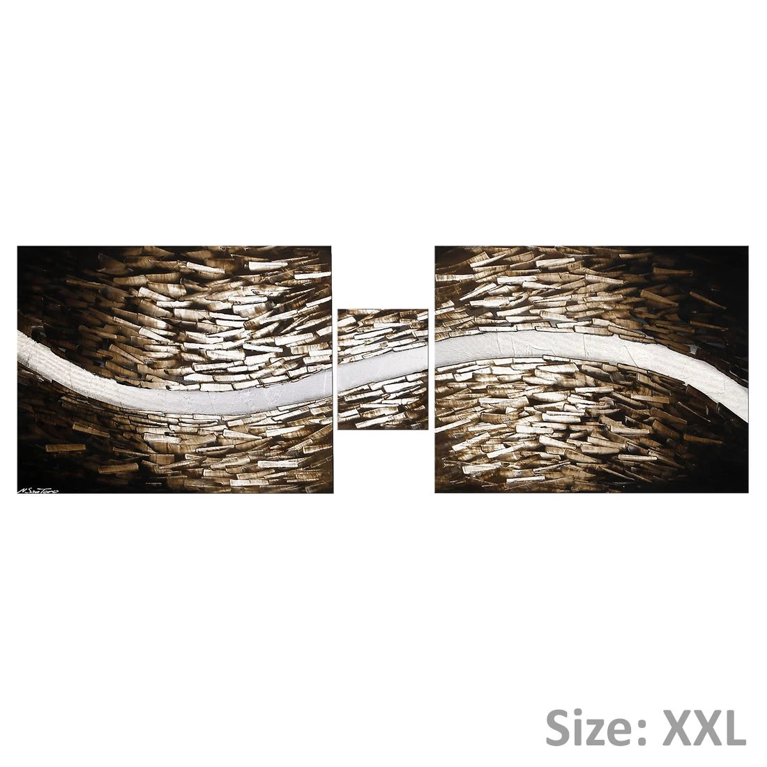 WandbilderXXL Le tableau mural Clear River - 100 % peint à la main - 180x60cm – Image 17